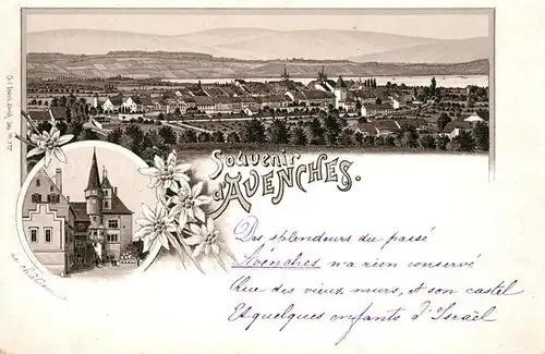 AK / Ansichtskarte Avenches Panorama Le Chateau Avenches