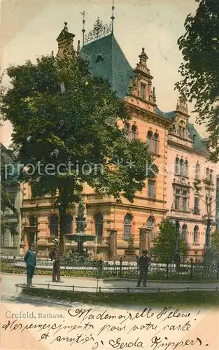 AK / Ansichtskarte Krefeld Rathaus Krefeld