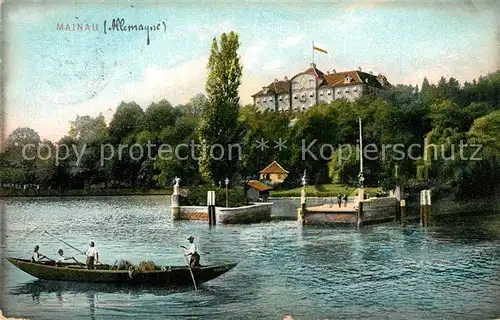 AK / Ansichtskarte Mainau Insel Bodensee Bootsanleger Mainau