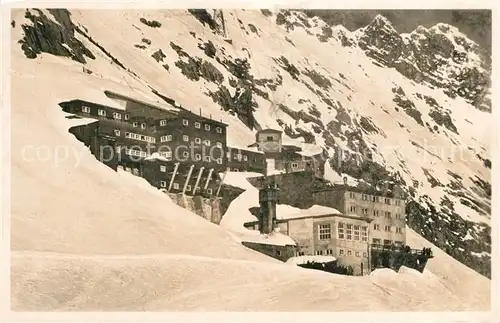 AK / Ansichtskarte Garmisch Partenkirchen Bayerische Zugspitzbahn Hotel Schneefernerhaus am Zugspitzplatt Wettersteingebirge Garmisch Partenkirchen