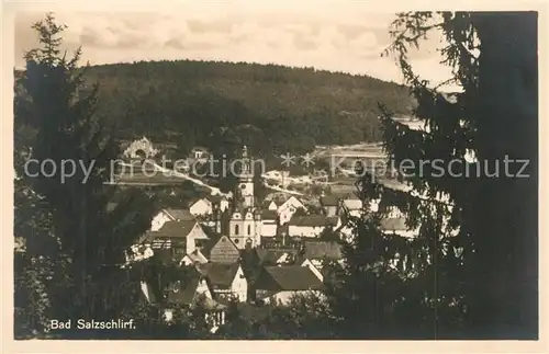 AK / Ansichtskarte Bad_Salzschlirf Ansicht vom Waldrand aus Bad_Salzschlirf