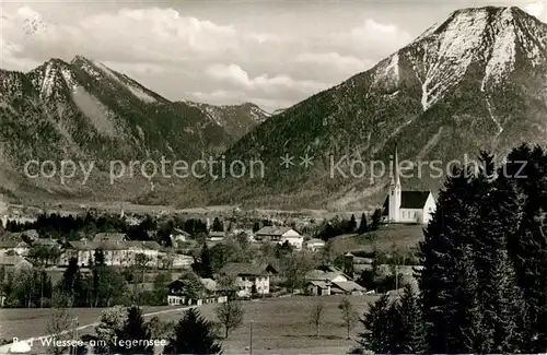 AK / Ansichtskarte Bad_Wiessee Gesamtansicht mit Alpenpanorama Bad_Wiessee