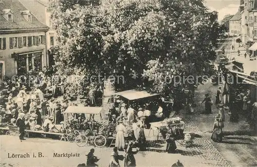 AK / Ansichtskarte Loerrach Marktplatz Loerrach