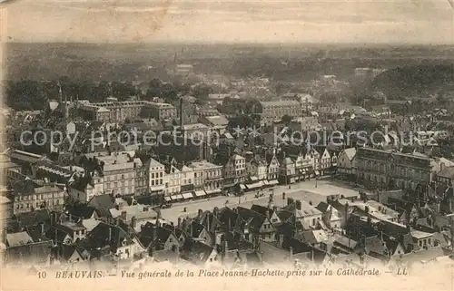 AK / Ansichtskarte Beauvais Place Jeanne Hachette Beauvais