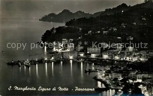 AK / Ansichtskarte Santa_Margherita_Ligure Panorama Nachtaufnahme Santa_Margherita_Ligure