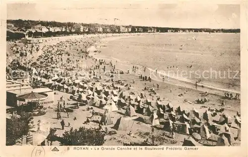 AK / Ansichtskarte Royan_Charente Maritime Grande Conche Boulevard Frederic Garnier  Royan Charente Maritime