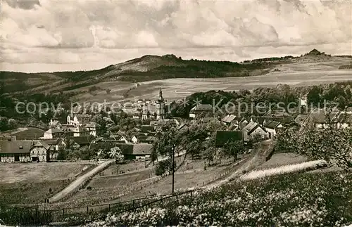 AK / Ansichtskarte Gersfeld_Rhoen Panorama Gersfeld Rhoen