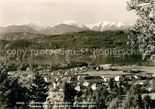 AK / Ansichtskarte Krumpendorf_Woerthersee Karawanken Krumpendorf Woerthersee