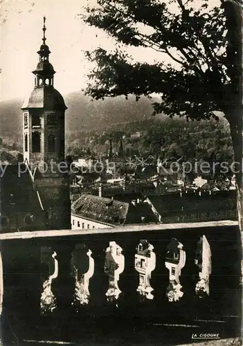 AK / Ansichtskarte Baden Baden Panorama Kirche Baden Baden