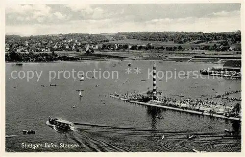 AK / Ansichtskarte Hofen_Stuttgart Stausee Hofen_Stuttgart