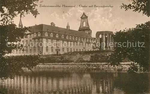 AK / Ansichtskarte Grosslittgen Zisterzienserabtei Himmerod Kloster mit Bernardsweiher Grosslittgen