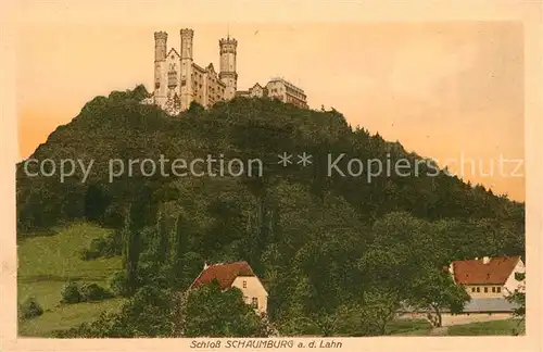 AK / Ansichtskarte Balduinstein Schloss Schaumburg an der Lahn Balduinstein