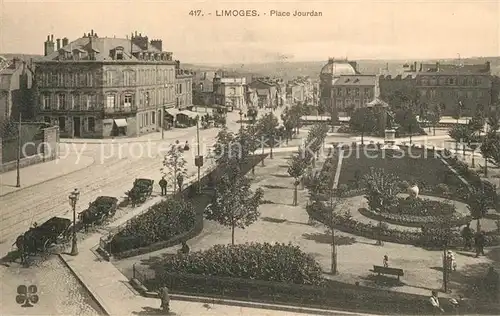 AK / Ansichtskarte Limoges_Haute_Vienne Place Jourdan Limoges_Haute_Vienne