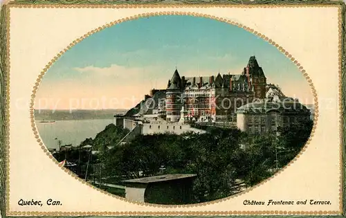 AK / Ansichtskarte Quebec Chateau Frontenac Terrace Quebec