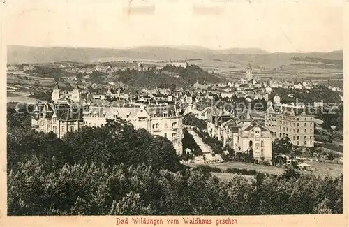 AK / Ansichtskarte Bad_Wildungen Blick vom Waldhaus Panorama Bad_Wildungen