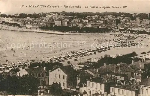 AK / Ansichtskarte Royan_Charente Maritime Panorama Ville Square Botton Royan Charente Maritime