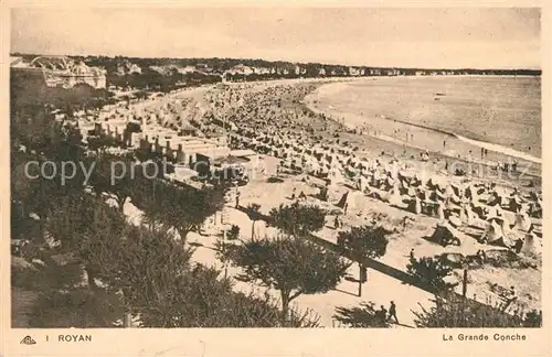 AK / Ansichtskarte Royan_Charente Maritime La Grande Conche Royan Charente Maritime