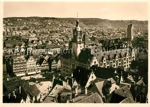 AK / Ansichtskarte Stuttgart Marktplatz Rathaus Stuttgart