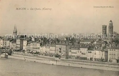 AK / Ansichtskarte Macon_Saone et Loire Les Quais et vue sur la ville Macon Saone et Loire