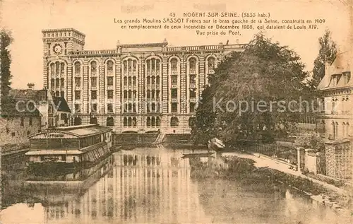 AK / Ansichtskarte Nogent sur Seine Grands Moulins Sassot Nogent sur Seine