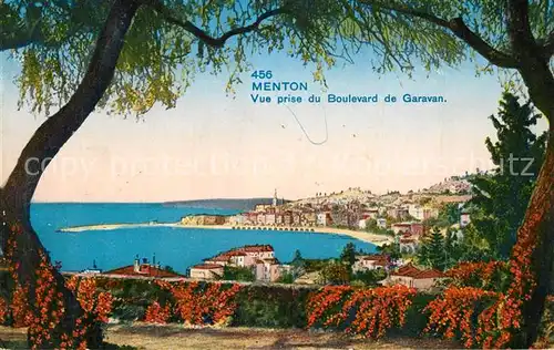 AK / Ansichtskarte Menton_Alpes_Maritimes Vue prise du Boulevard de Garavan Menton_Alpes_Maritimes