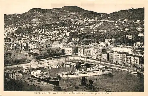 AK / Ansichtskarte Nice_Alpes_Maritimes Ile de Beaute partant pour la Corse Nice_Alpes_Maritimes