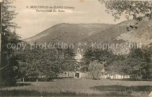 AK / Ansichtskarte Montbrun les Bains Etablissement des Bains Montbrun les Bains