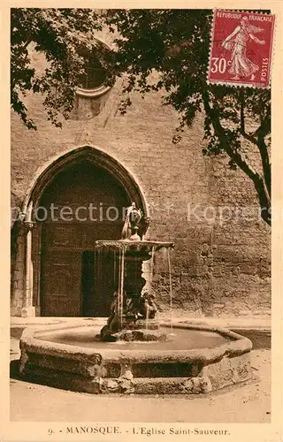 AK / Ansichtskarte Manosque Eglise Saint Sauveur Manosque