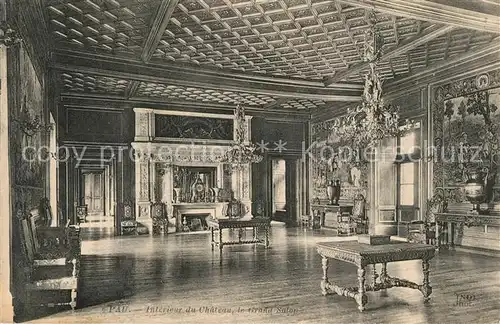 AK / Ansichtskarte Pau Chateau Grand Salon Pau