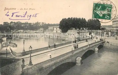 AK / Ansichtskarte Bayonne_Pyrenees_Atlantiques Pont Mayou Bayonne_Pyrenees