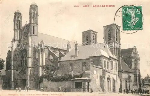 AK / Ansichtskarte Laon_Aisne Eglise Saint Martin Laon_Aisne