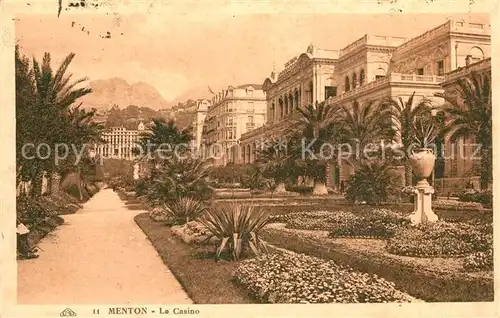 AK / Ansichtskarte Menton_Alpes_Maritimes Casino Menton_Alpes_Maritimes