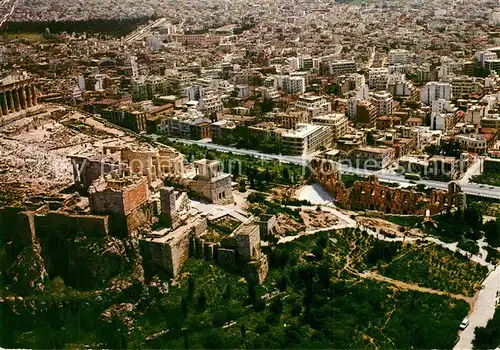 AK / Ansichtskarte Athen_Griechenland Akropolis Fliegeraufnahme Athen_Griechenland