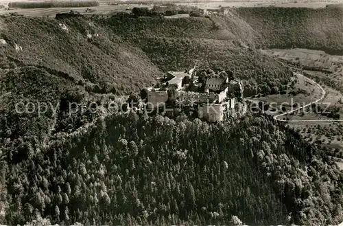 AK / Ansichtskarte Neuffen Fliegeraufnahme Burg Hohen Neuffen Neuffen