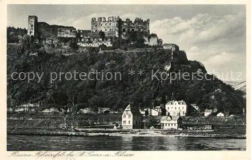 AK / Ansichtskarte St_Goar_Rhein Ruine Rheinfels 