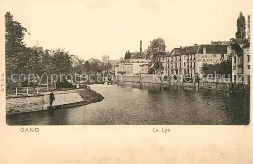 AK / Ansichtskarte Gand_Belgien La Lys Gand Belgien