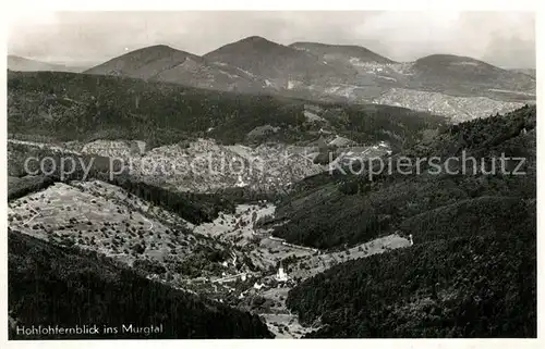 AK / Ansichtskarte Kaltenbronn_Gernsbach Hohloh Panorama  Kaltenbronn Gernsbach