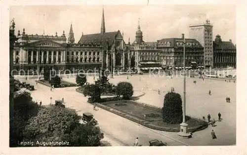 AK / Ansichtskarte Leipzig Augustusplatz Leipzig