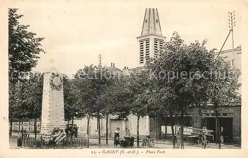 AK / Ansichtskarte Gagny Place Foch Monument Gagny