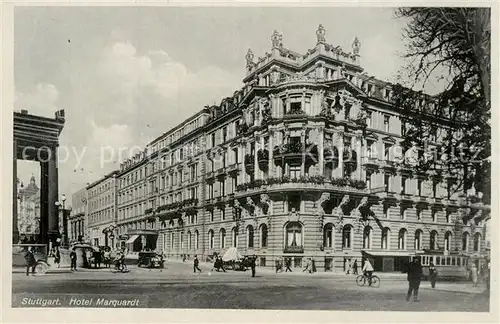 AK / Ansichtskarte Stuttgart Hotel Marquart Stuttgart