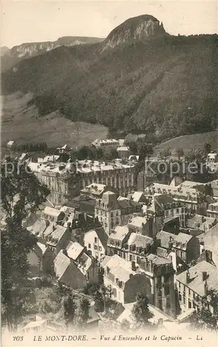 AK / Ansichtskarte Mont Dore_Puy_de_Dome Vue d Ensemble le Capucin Mont Dore_Puy_de_Dome