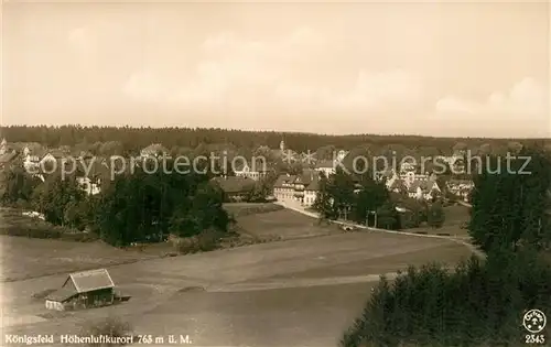 AK / Ansichtskarte Koenigsfeld_Schwarzwald Panorama Koenigsfeld Schwarzwald