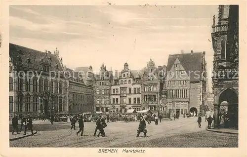 AK / Ansichtskarte Bremen Marktplatz Bremen