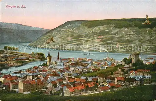 AK / Ansichtskarte Bingen_Rhein mit Nahem?ndung Bingen Rhein