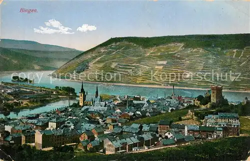 AK / Ansichtskarte Bingen_Rhein mit Nahem?ndung Bingen Rhein