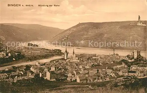 AK / Ansichtskarte Bingen_Rhein mit Nahem?ndung Bingen Rhein