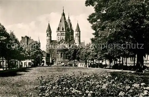 AK / Ansichtskarte Mainz_Rhein Fischtorplatz Dom Mainz Rhein