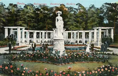 AK / Ansichtskarte Tiergarten_Berlin Rosengarten Denkmal der Kaiserin Tiergarten Berlin