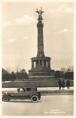 AK / Ansichtskarte Berlin Siegessaeule Berlin