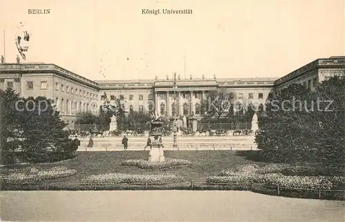 AK / Ansichtskarte Berlin Koenigliche Universitaet Berlin